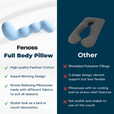Fenoss® Full Body Dino Pillow 2.0