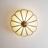 Art Deco Brass Glass Ceiling Light – Petal Bloom