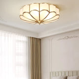 Art Deco Brass Glass Ceiling Light – Petal Bloom