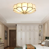 Art Deco Brass Glass Ceiling Light – Petal Bloom