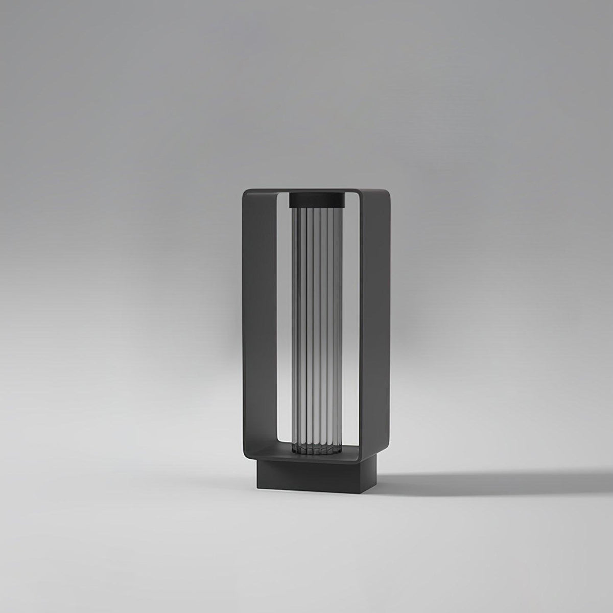Modern Black Frame Path Light – Post Light for Walkway