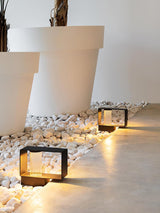 Modern Black Frame Path Light – Post Light for Walkway