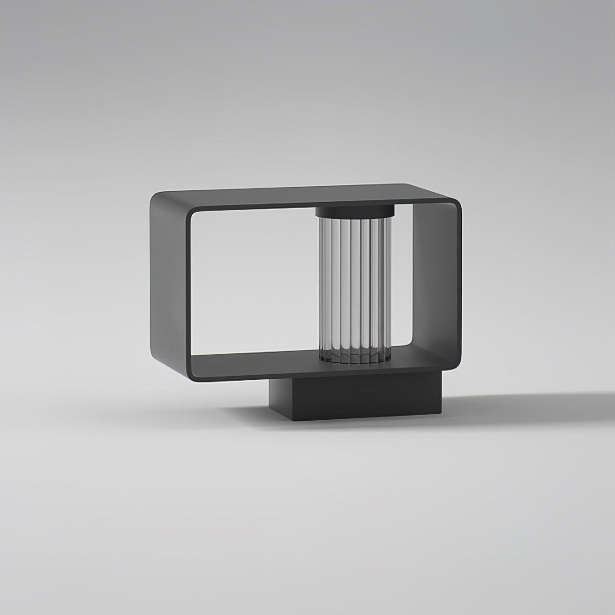 Modern Black Frame Path Light – Post Light for Walkway