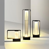 Modern Black Frame Path Light – Post Light for Walkway