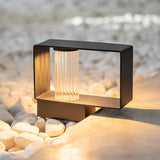 Modern Black Frame Path Light – Post Light for Walkway