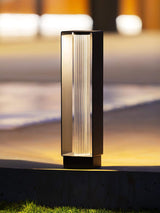 Modern Black Frame Path Light – Post Light for Walkway