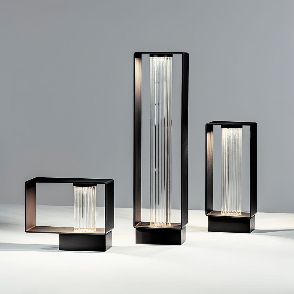 Modern Black Frame Path Light – Post Light for Walkway