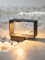 Modern Black Frame Path Light – Post Light for Walkway