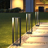 Modern Black Frame Path Light – Post Light for Walkway