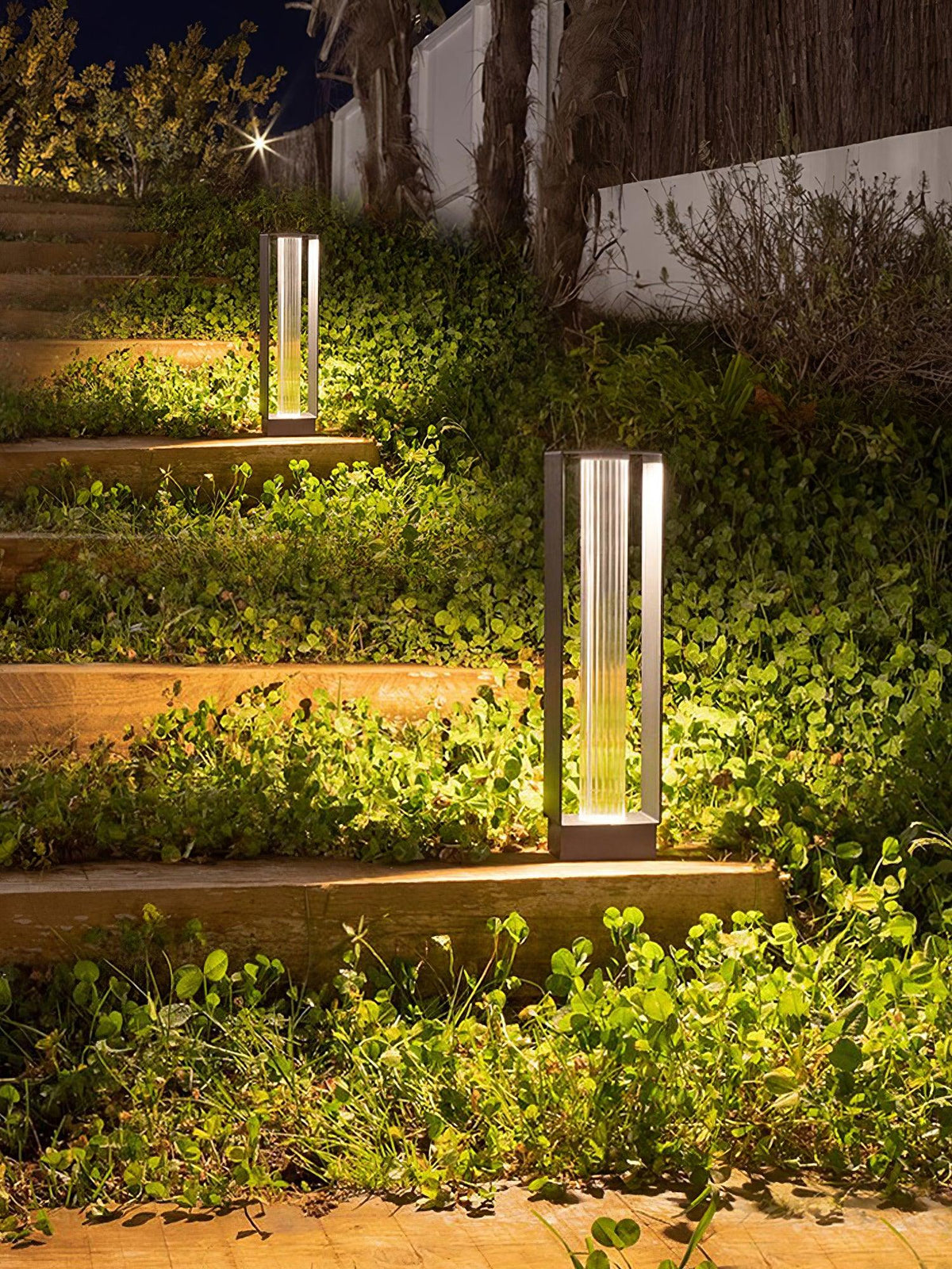 Modern Black Frame Path Light – Post Light for Walkway
