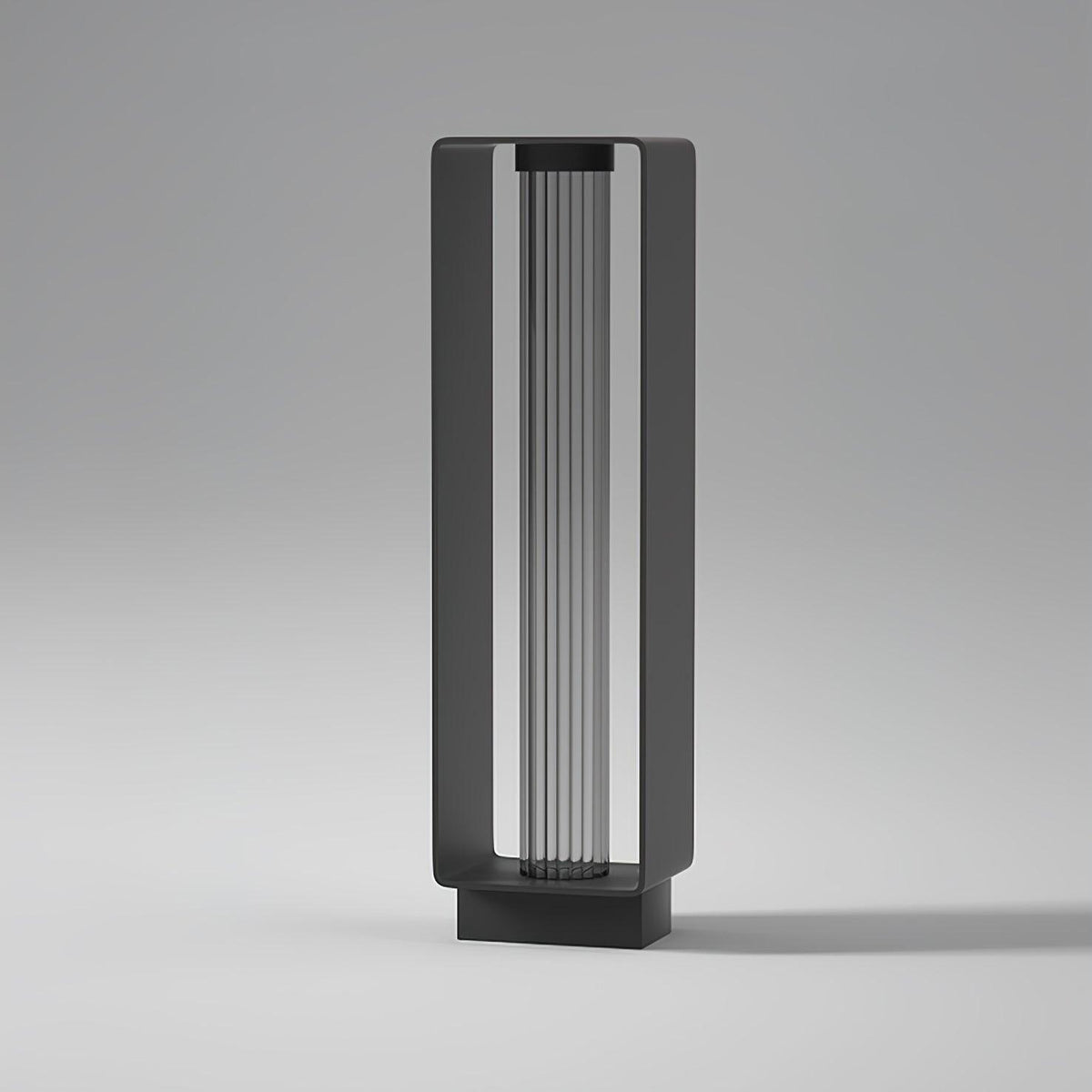 Modern Black Frame Path Light – Post Light for Walkway