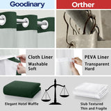 Fenoss® No Hook Shower Curtain