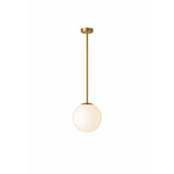 Modern Glass Chandelier – Six-Head Curved Arm