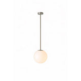 Modern Glass Chandelier – Six-Head Curved Arm