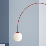 Modern Glass Chandelier – Six-Head Curved Arm