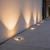 Modern Glass Well Light – In-Ground Solar LED for Pathways
