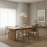 Minimalist White Dome Pendant Light – Moon Shade