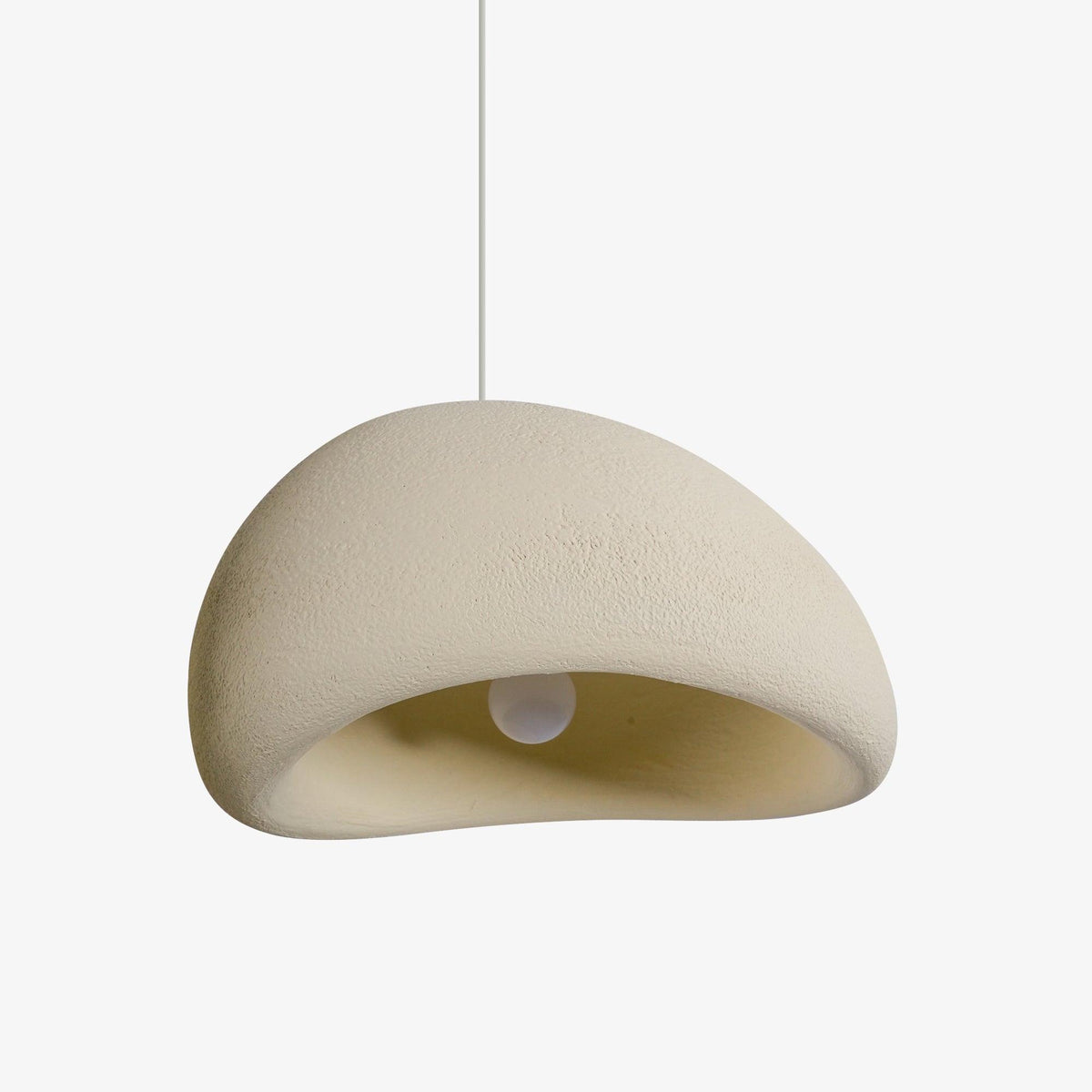 Organic White Cloud Pendant Light – Sphere Shade