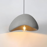 Minimalist White Dome Pendant Light – Moon Shade