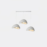 Minimalist White Dome Pendant Light – Moon Shade