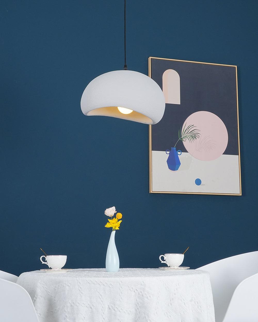 Organic White Cloud Pendant Light – Sphere Shade