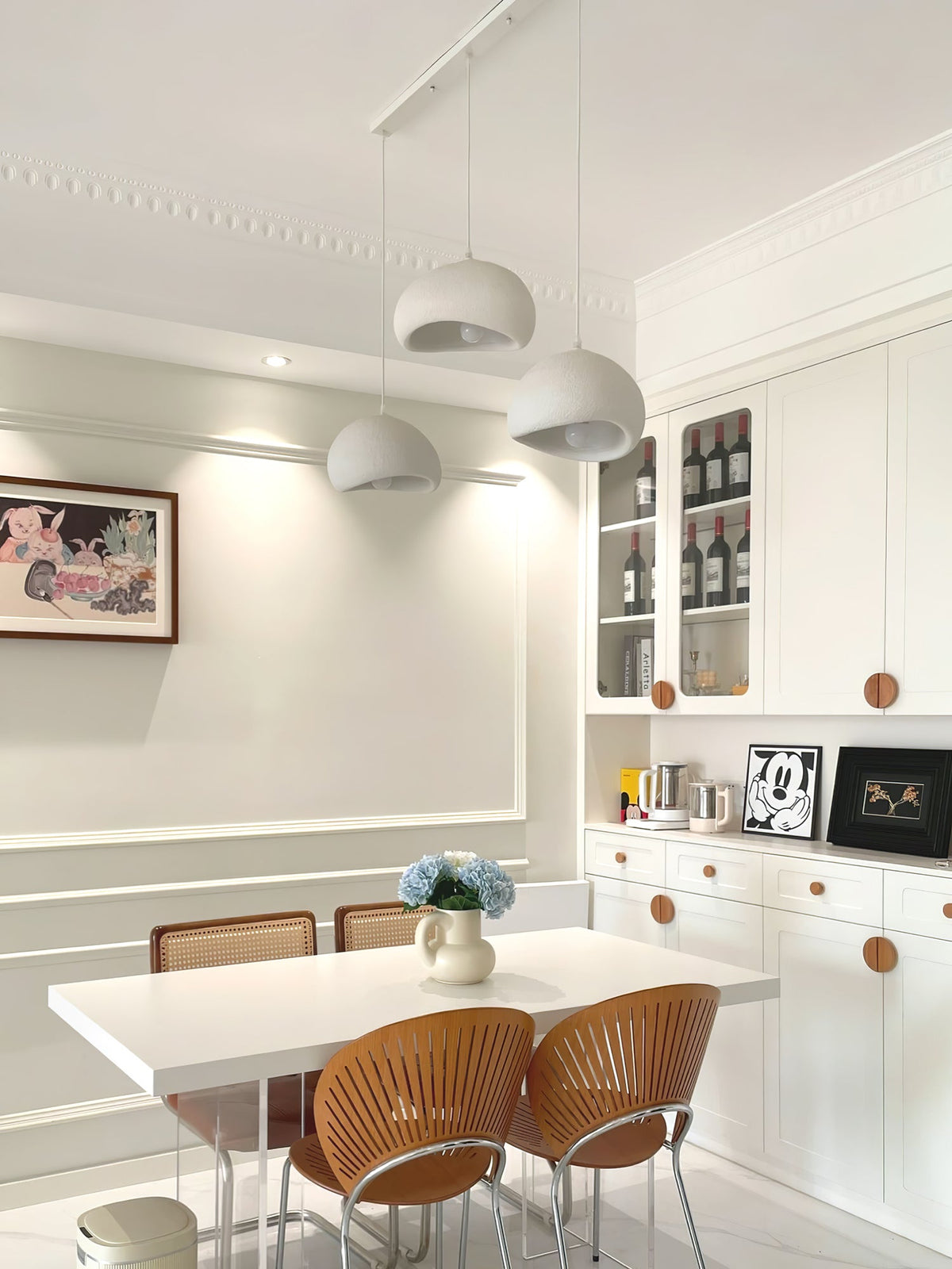 Organic White Cloud Pendant Light – Sphere Shade