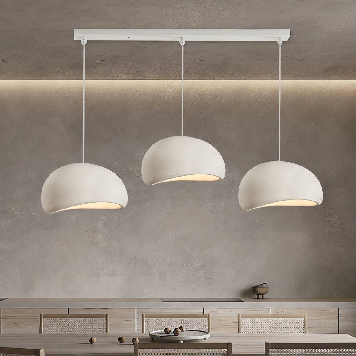 Organic White Cloud Pendant Light – Sphere Shade