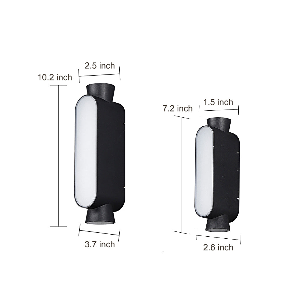 Industrial Aluminum Wall Sconce – Up Down for Hallways