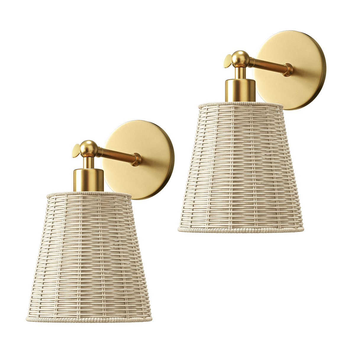 Wireless Adhesive Wall Sconce – Compact Lamp for Hallway (2 pack)