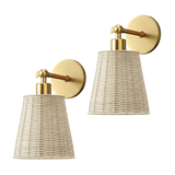 Wireless Adhesive Wall Sconce – Compact Lamp for Hallway (2 pack)