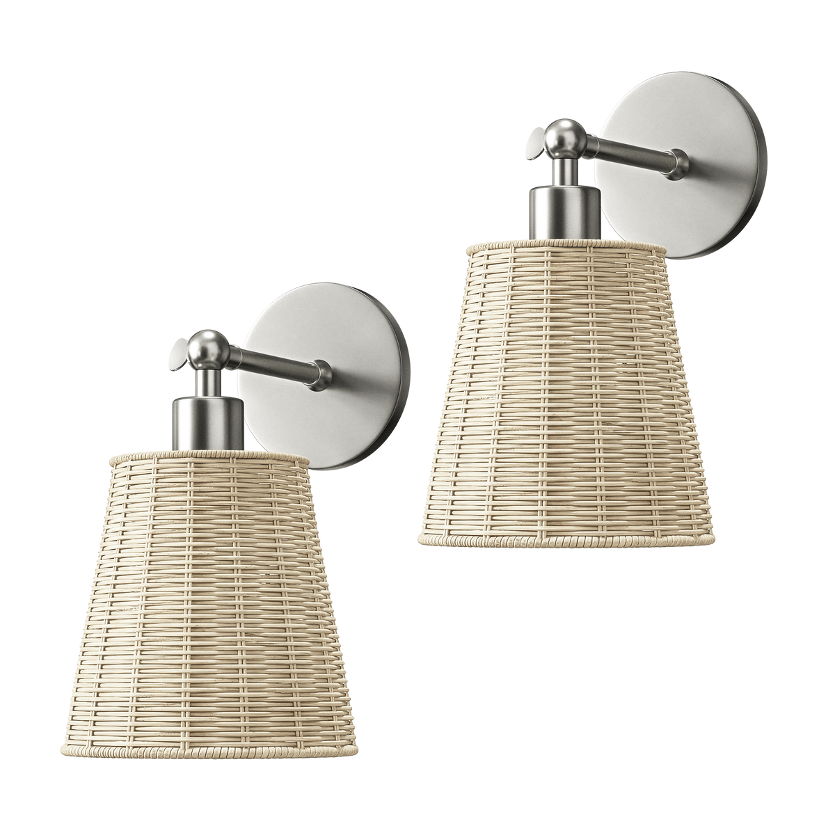 Wireless Adhesive Wall Sconce – Compact Lamp for Hallway (2 pack)