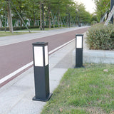 Modern Black Bollard Light – Column Path Light for Yard