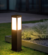 Modern Black Bollard Light – Column Path Light for Yard
