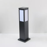 Modern Black Bollard Light – Column Path Light for Yard