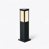Modern Black Bollard Light – Column Path Light for Yard