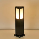 Modern Black Bollard Light – Column Path Light for Yard