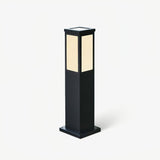 Black Solar Bollard Light – Column Path Light for Driveway