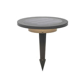 Black Solar Disc Light – Lawn Spike Light for Garden
