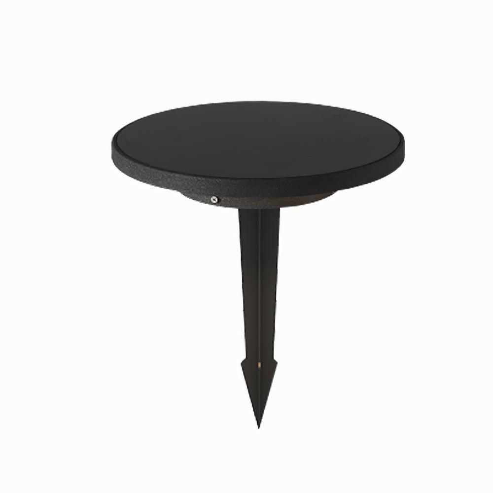 Black Solar Disc Light – Lawn Spike Light for Garden