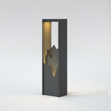 Modern Black Geometric Solar Light – Garden Light for Yard