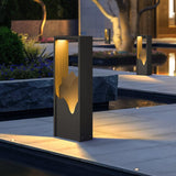Modern Black Geometric Solar Light – Garden Light for Yard