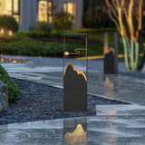 Modern Black Geometric Solar Light – Garden Light for Yard