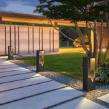 Modern Black Geometric Solar Light – Garden Light for Yard