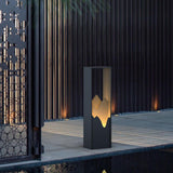 Modern Black Geometric Solar Light – Garden Light for Yard