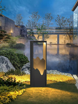 Modern Black Geometric Solar Light – Garden Light for Yard