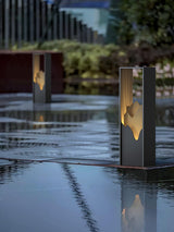 Modern Black Geometric Solar Light – Garden Light for Yard