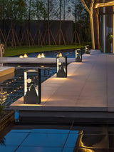 Modern Black Geometric Solar Light – Garden Light for Yard