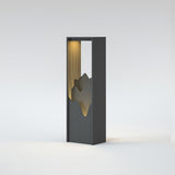 Modern Black Geometric Solar Light – Garden Light for Yard