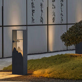 Modern Black Geometric Solar Light – Garden Light for Yard