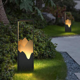 Modern Black Geometric Solar Light – Garden Light for Yard